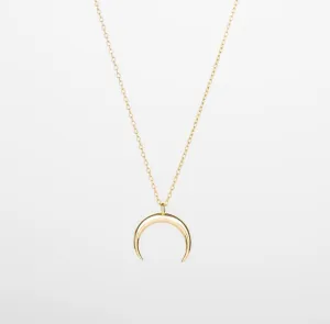 LUNE Crescent Moon Sterling Silver Necklace