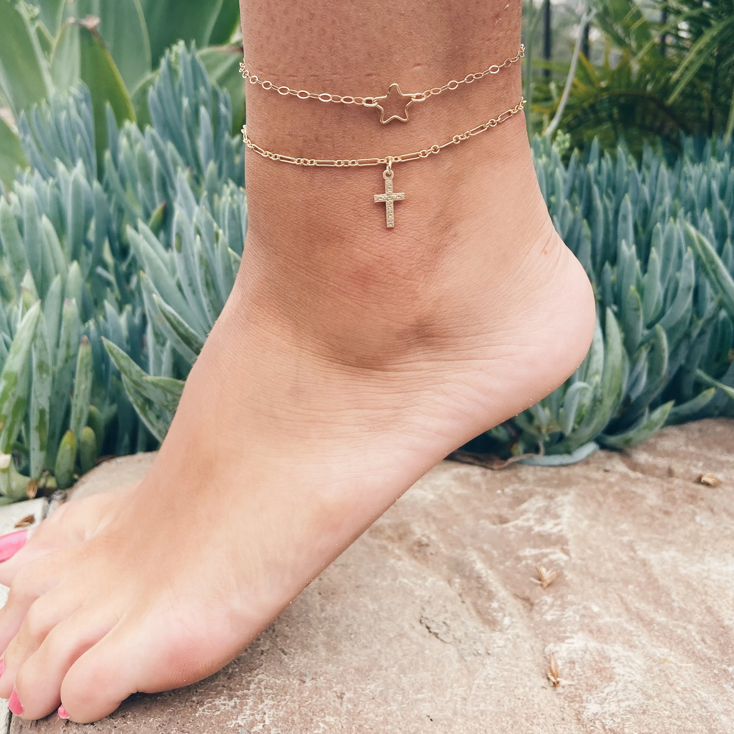 MAC & RY JEWELRY - 14K GOLD FILLED STAR ANKLET