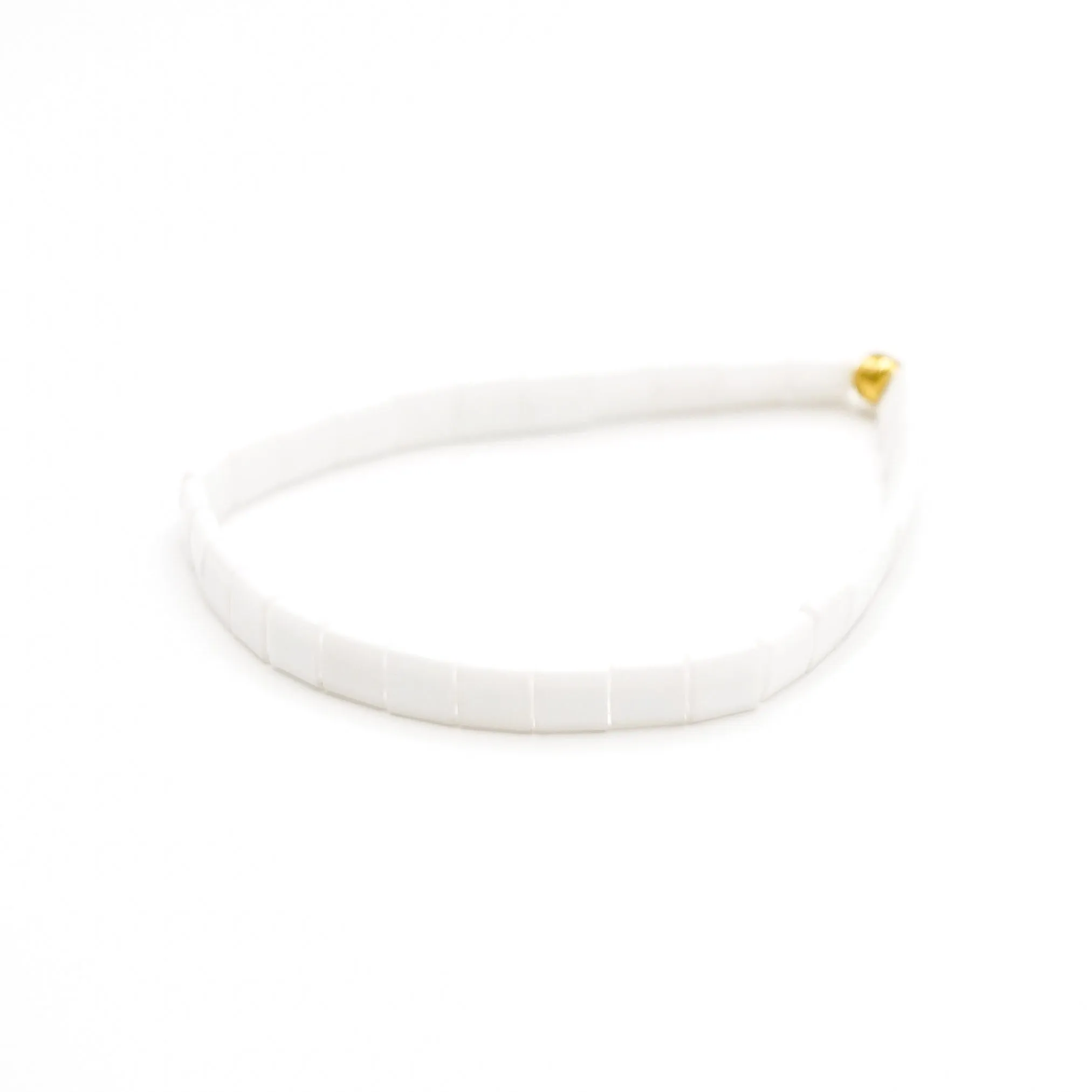 MATTE WHITE - Tila Bead Bracelet | Single