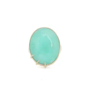 Melon Chrysoprase Vanity Ring