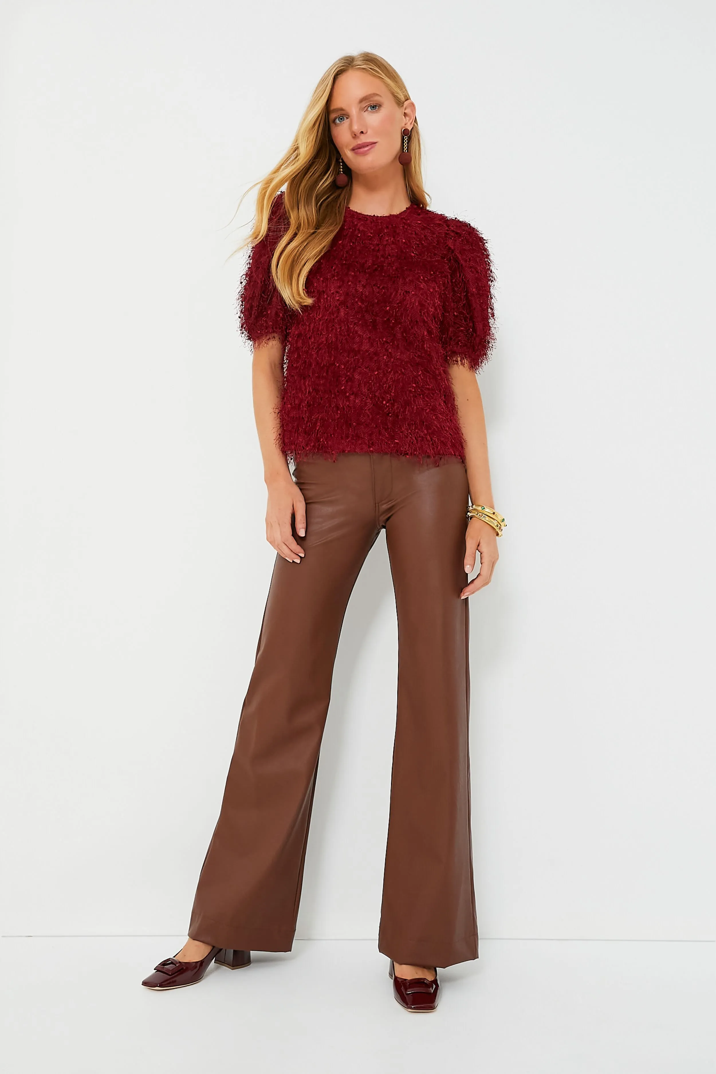 Merlot Textured Hope Blouse