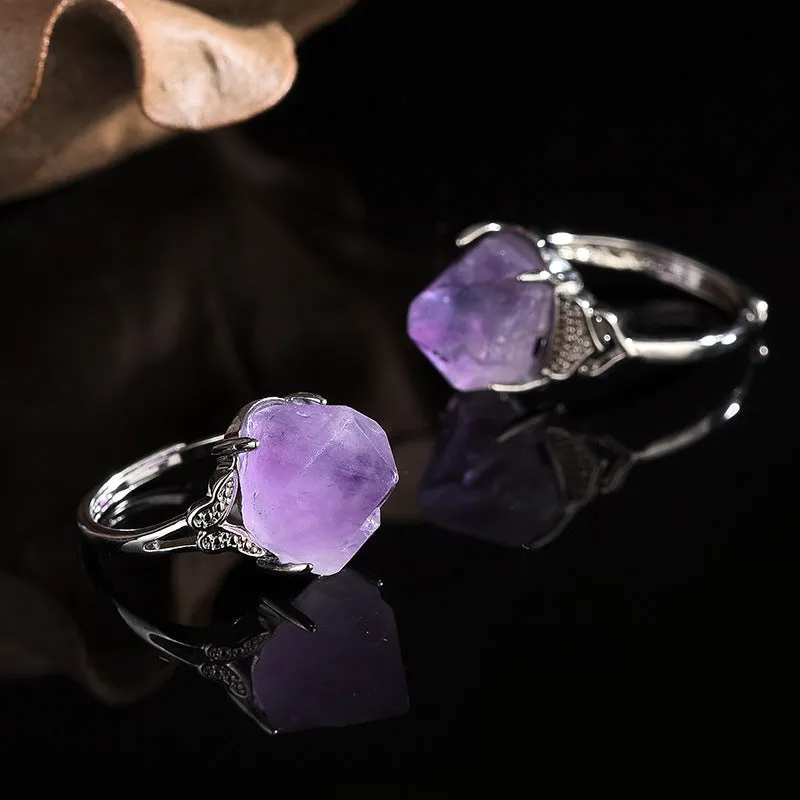 Natural Amethyst Ring!So Beautiful!