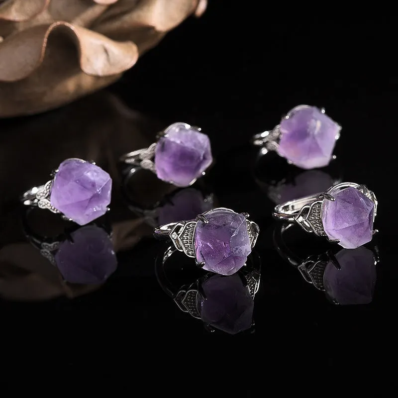 Natural Amethyst Ring!So Beautiful!