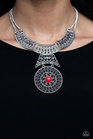 Necklaces Fetching Filigree - Red N2384