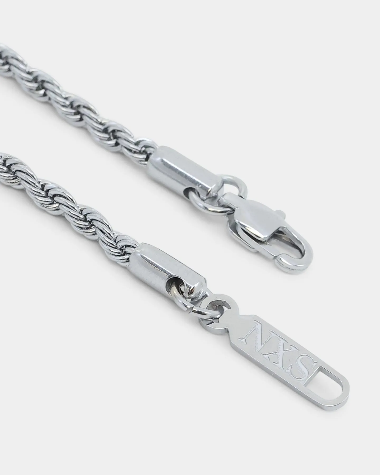 NXS 4mm Rope Chain White Gold