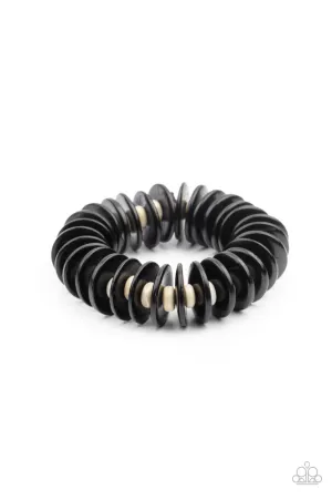 PAPARAZZI Caribbean Reefs - Black Bracelet