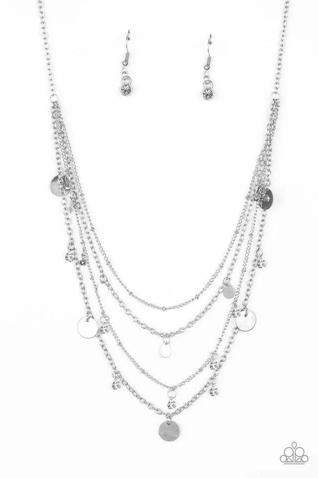 Paparazzi Necklace ~ Classic Class Act - White