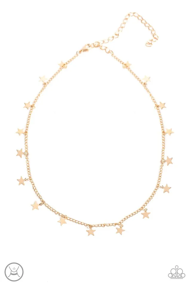 Paparazzi Necklace ~ Starry Skies - Gold