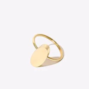 Pebble Simple Ring - Brass