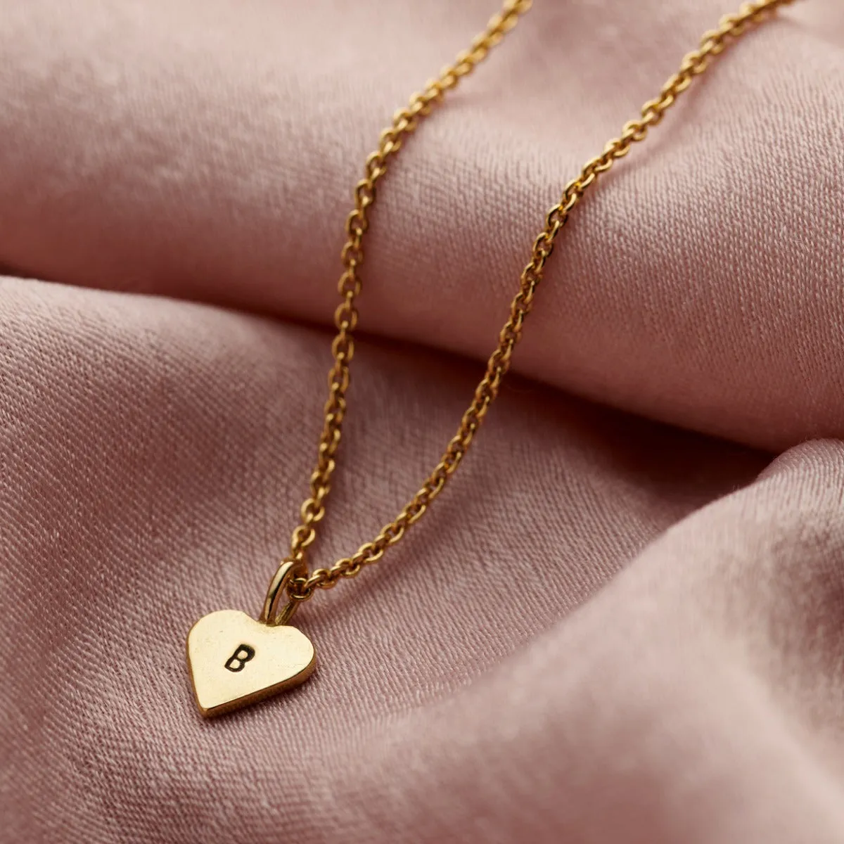 Personalised Mini Heart Charm Necklace