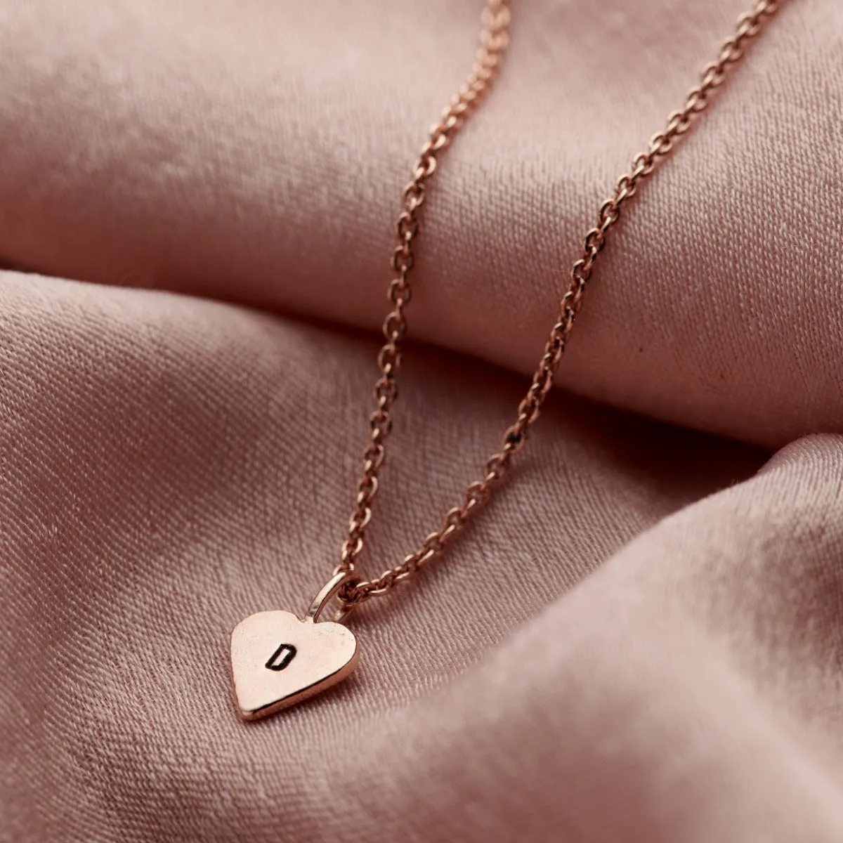 Personalised Mini Heart Charm Necklace