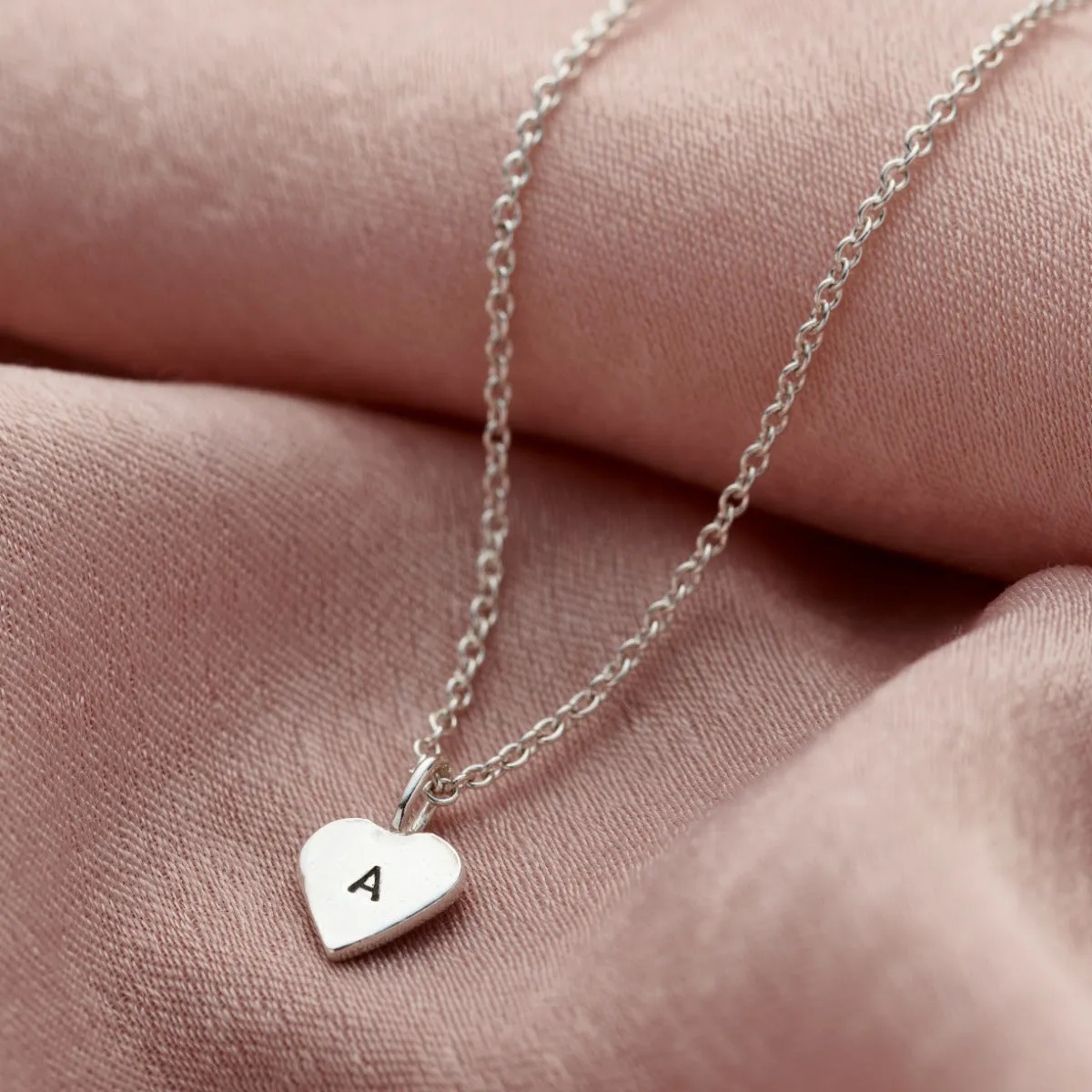 Personalised Mini Heart Charm Necklace