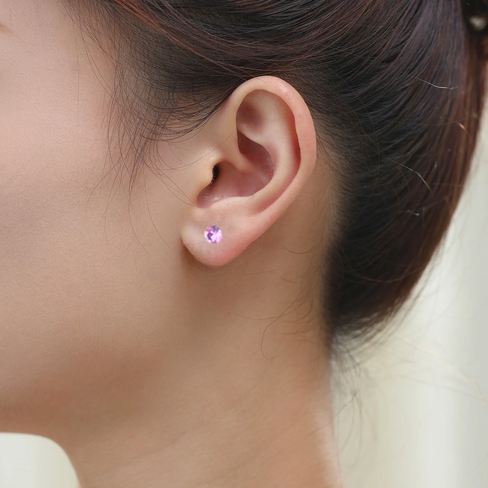 Pink Gem Studs