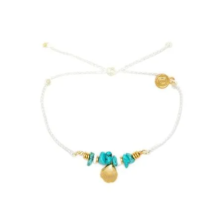 Pura Vida Mini Conch Gold Charm Bracelet