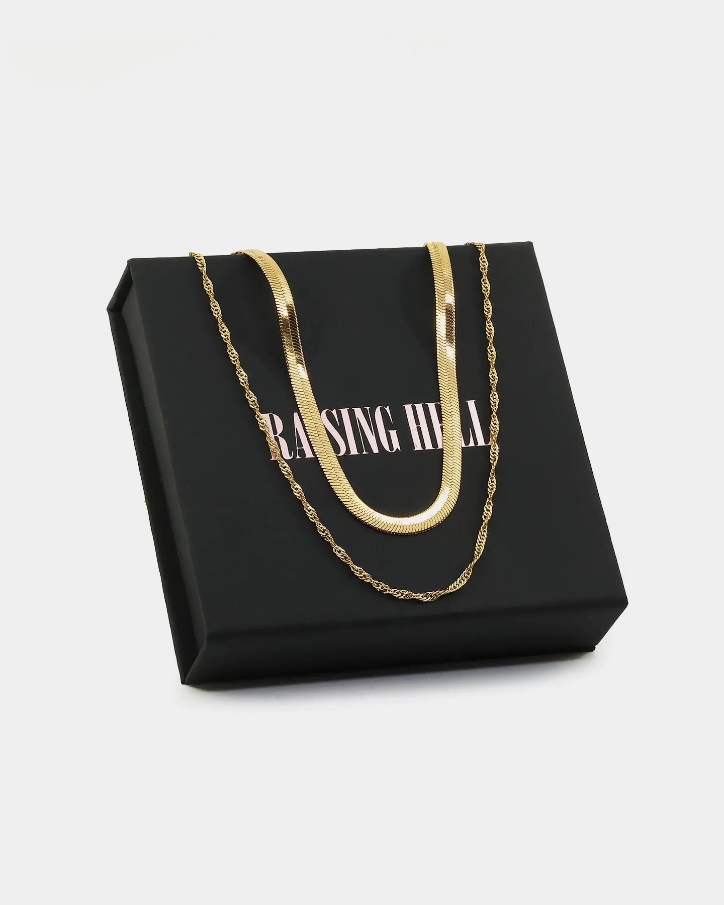 Raising Hell Women's All Mine Duo Necklace Set Gold