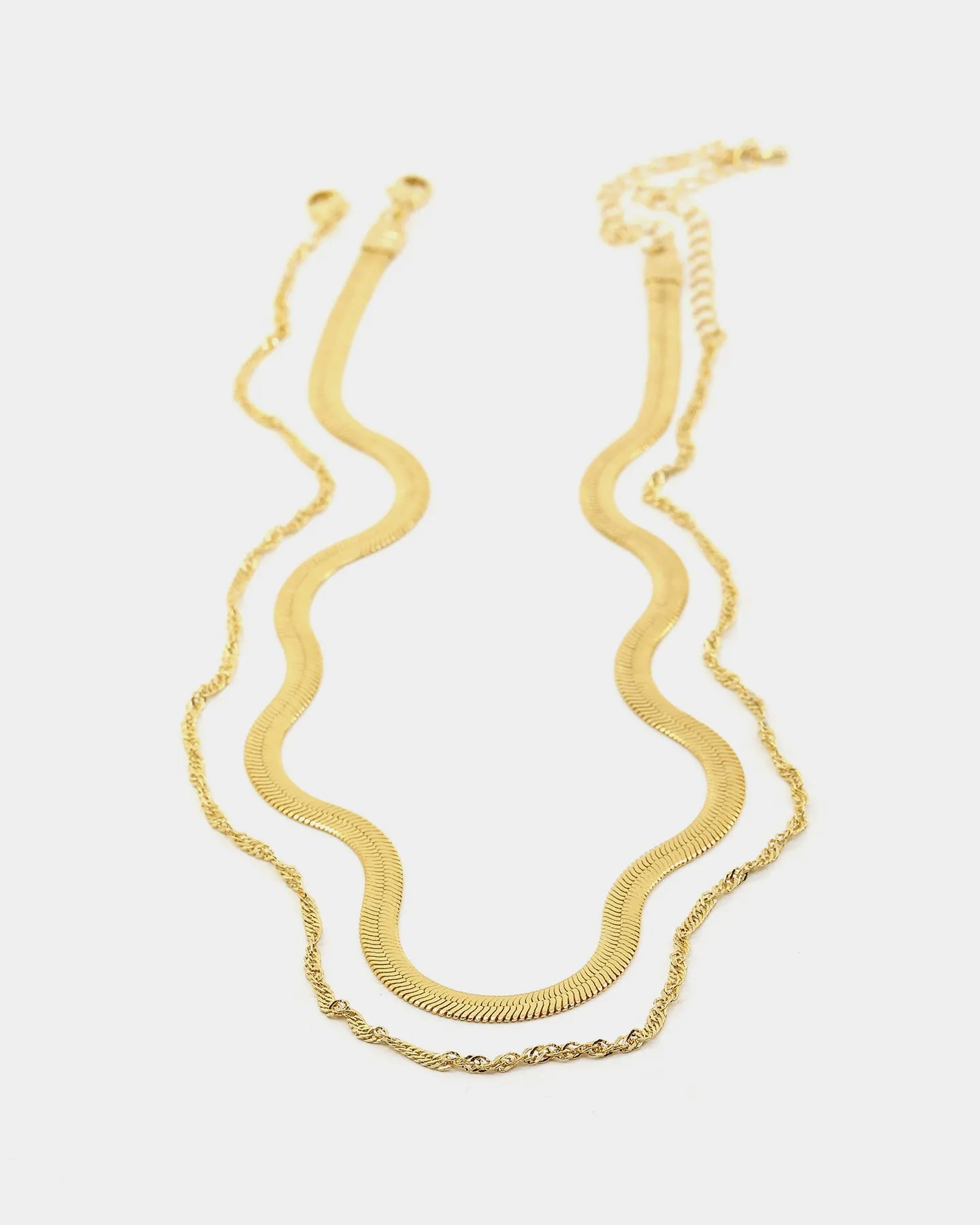 Raising Hell Women's All Mine Duo Necklace Set Gold