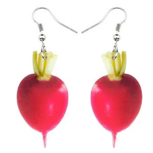 Realitic Radish Earrings