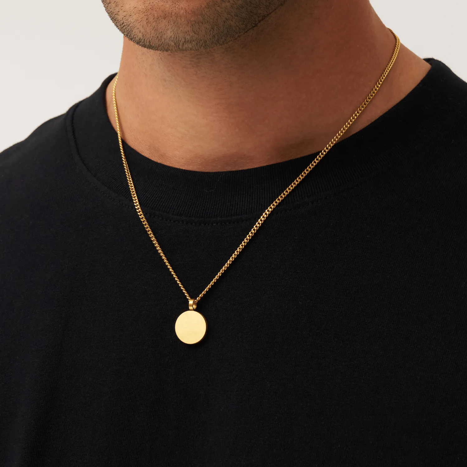 Round Totem Pendant (Gold)