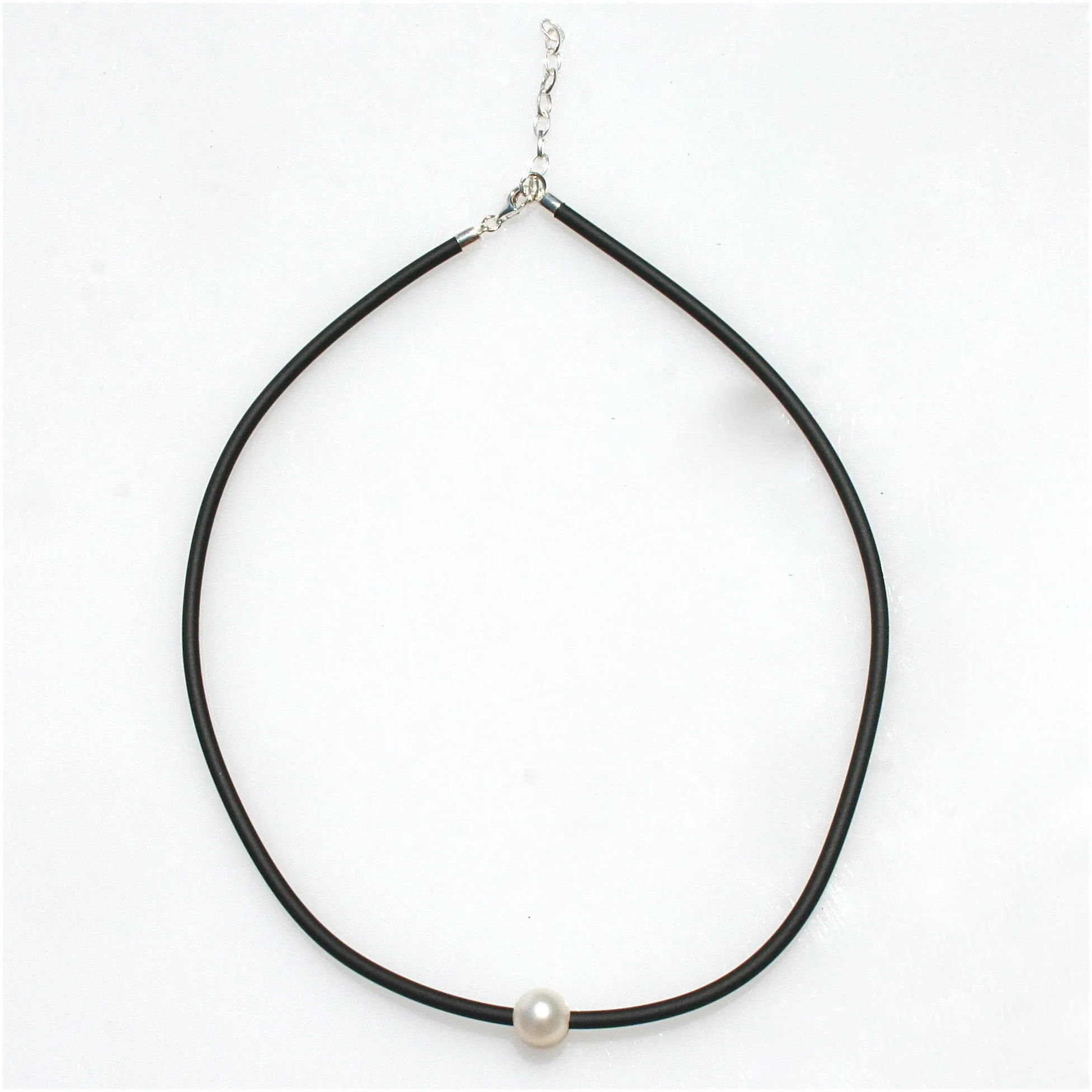 Sally Pearl Neoprene Necklace