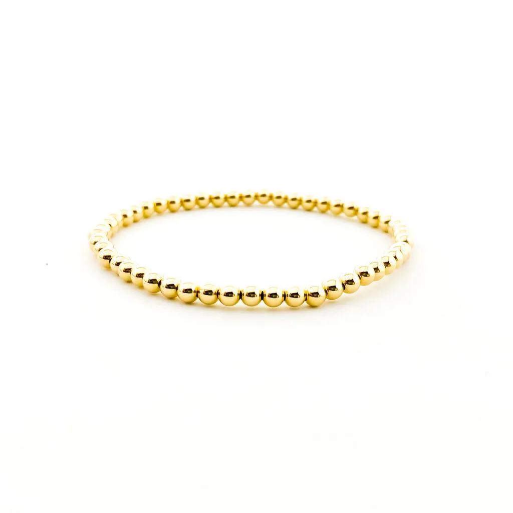 Scarlett Grace Beaded Bracelet Set | Gold