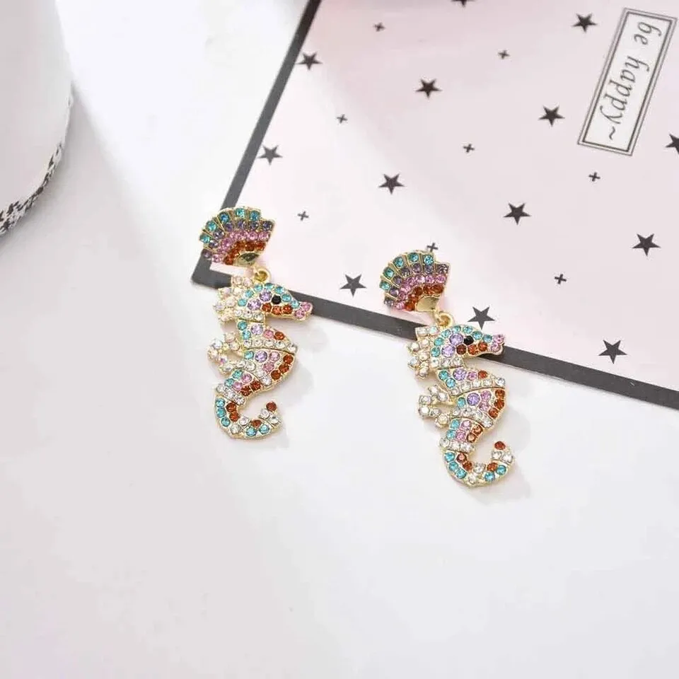 Seahorse Earrings - Sparkling Pending Earrings