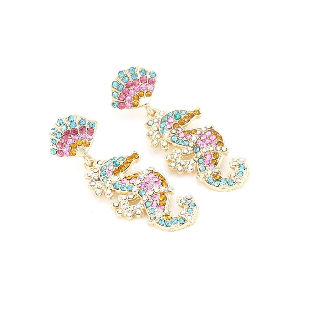 Seahorse Earrings - Sparkling Pending Earrings