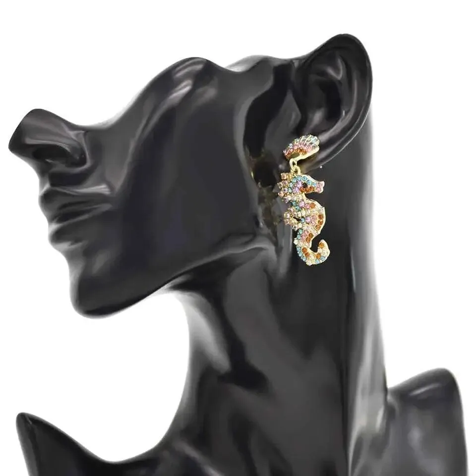 Seahorse Earrings - Sparkling Pending Earrings