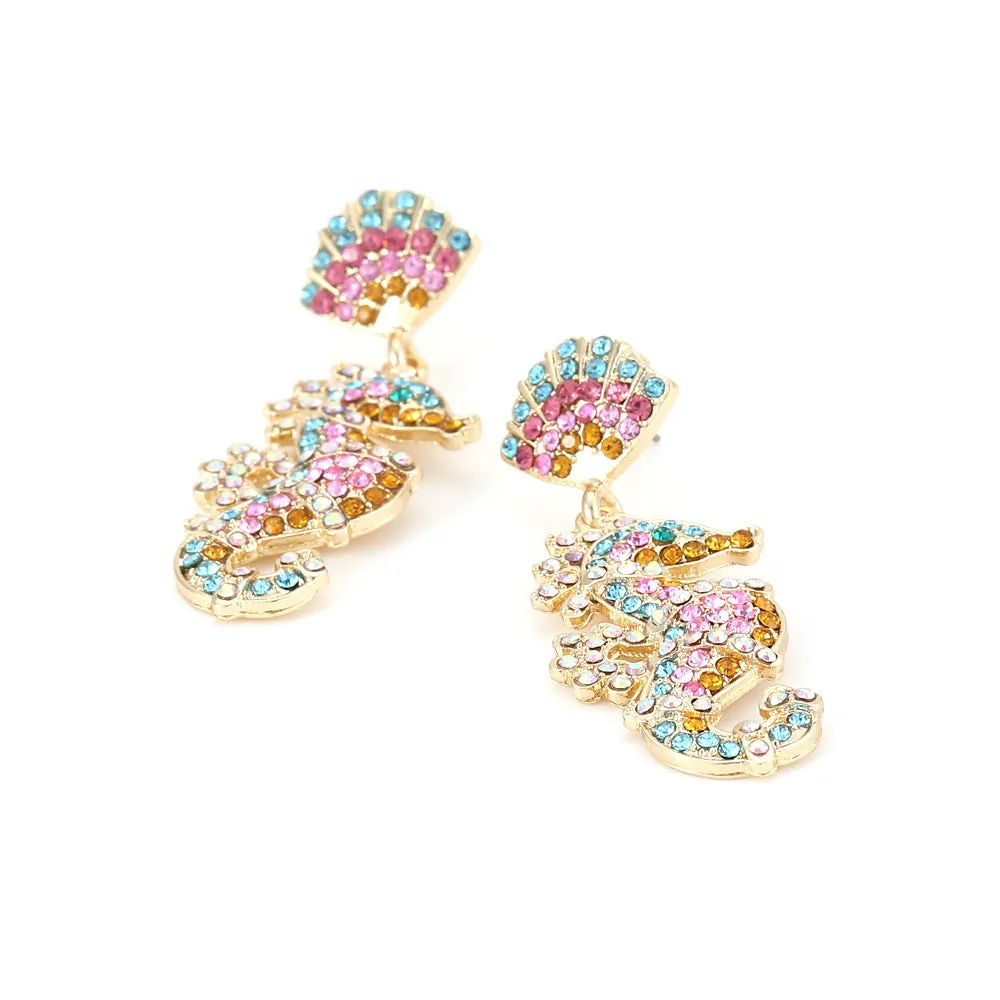 Seahorse Earrings - Sparkling Pending Earrings