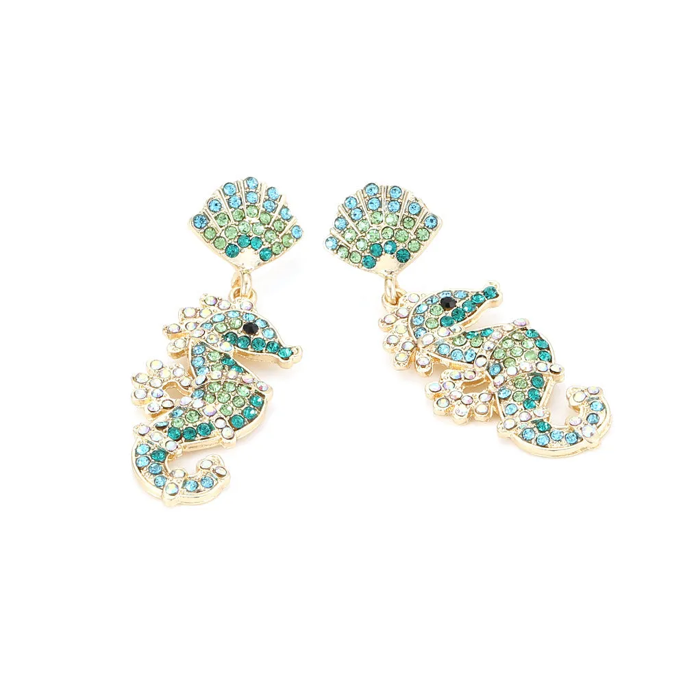 Seahorse Earrings - Sparkling Pending Earrings