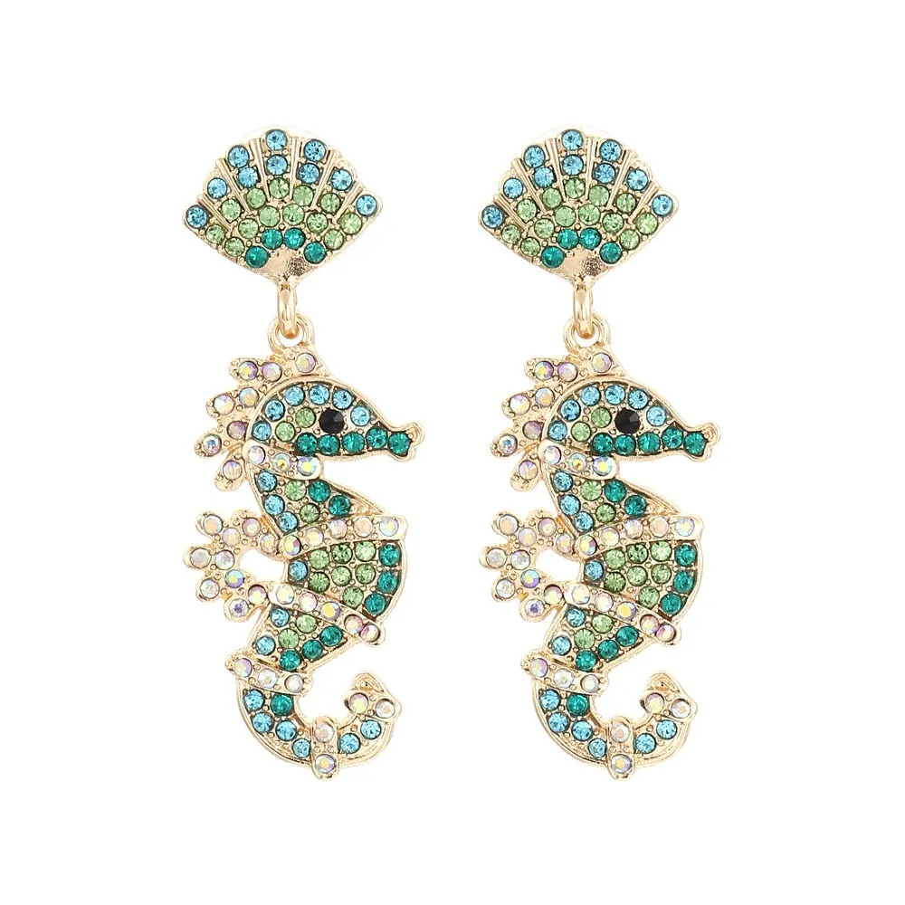 Seahorse Earrings - Sparkling Pending Earrings