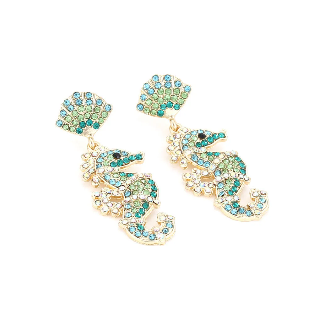 Seahorse Earrings - Sparkling Pending Earrings