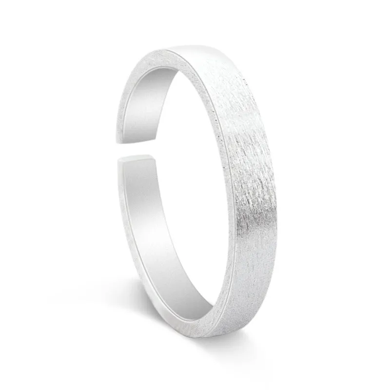 Simple Openning Silver Couple Ring