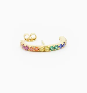 Single Rainbow Ear Cuff