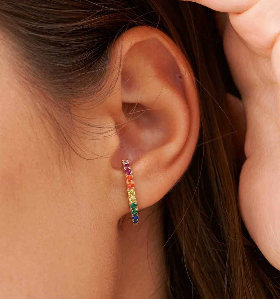 Single Rainbow Ear Cuff