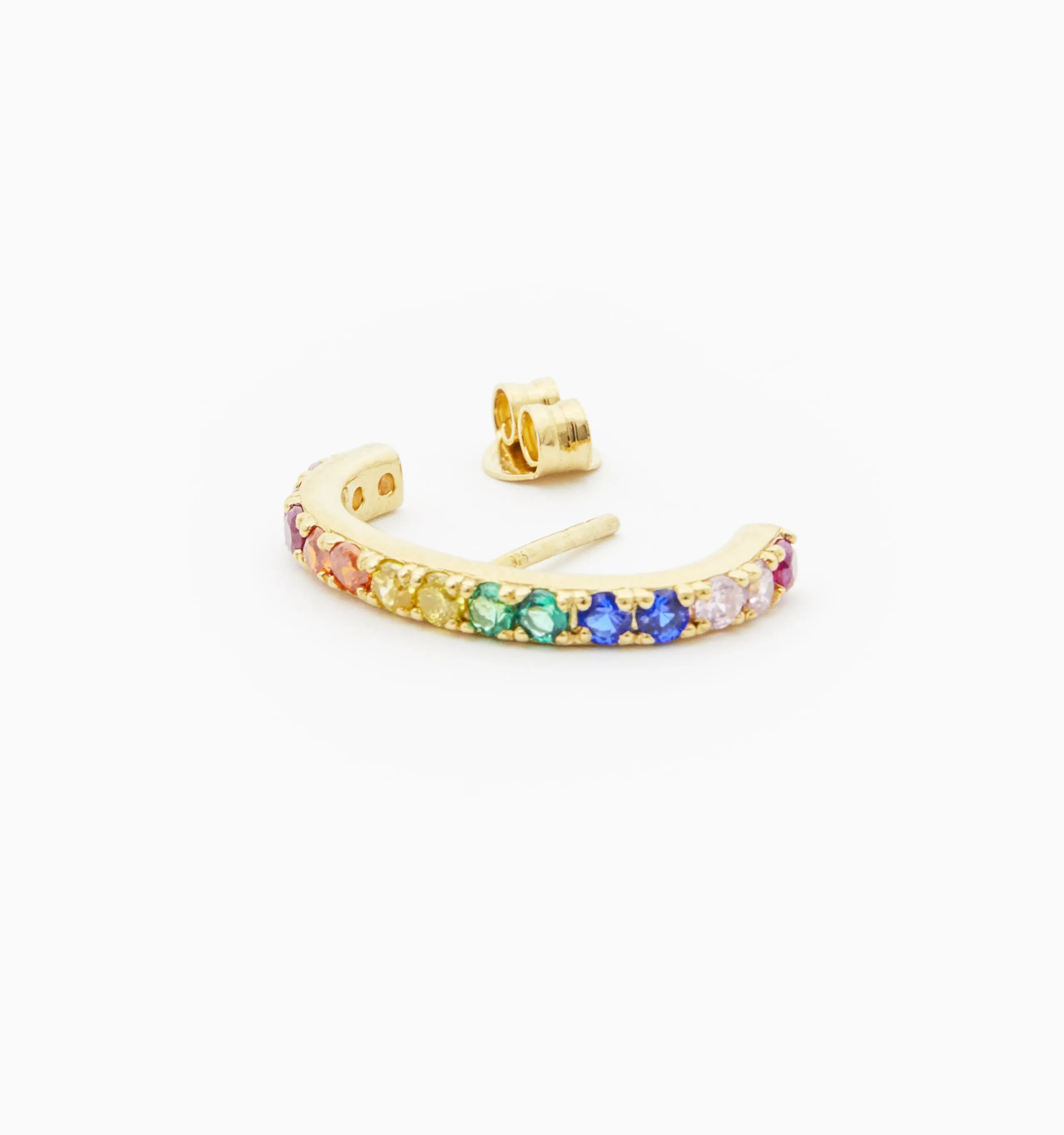 Single Rainbow Ear Cuff