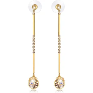 Sparkling Petals Drop Earrings | Clear