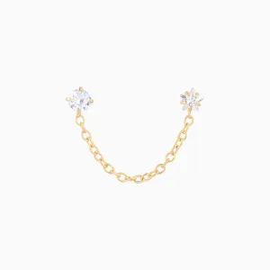 Sparkling Star Chain Earring