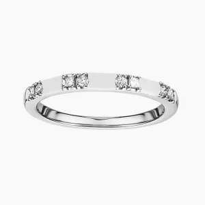 Sterling Silver CZ Band Ring