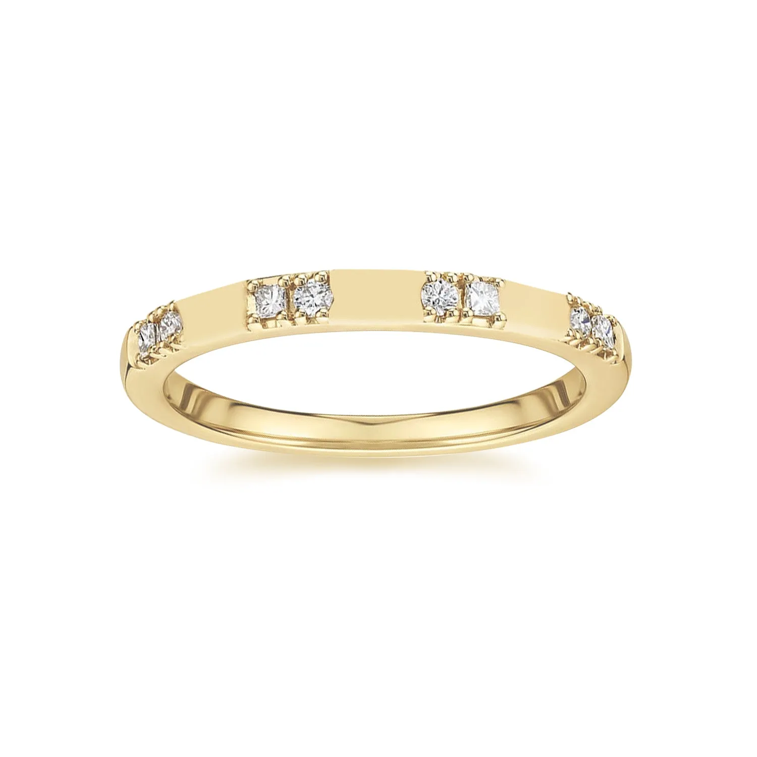 Sterling Silver CZ Band Ring