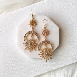 Sun, Star & Moon Earrings