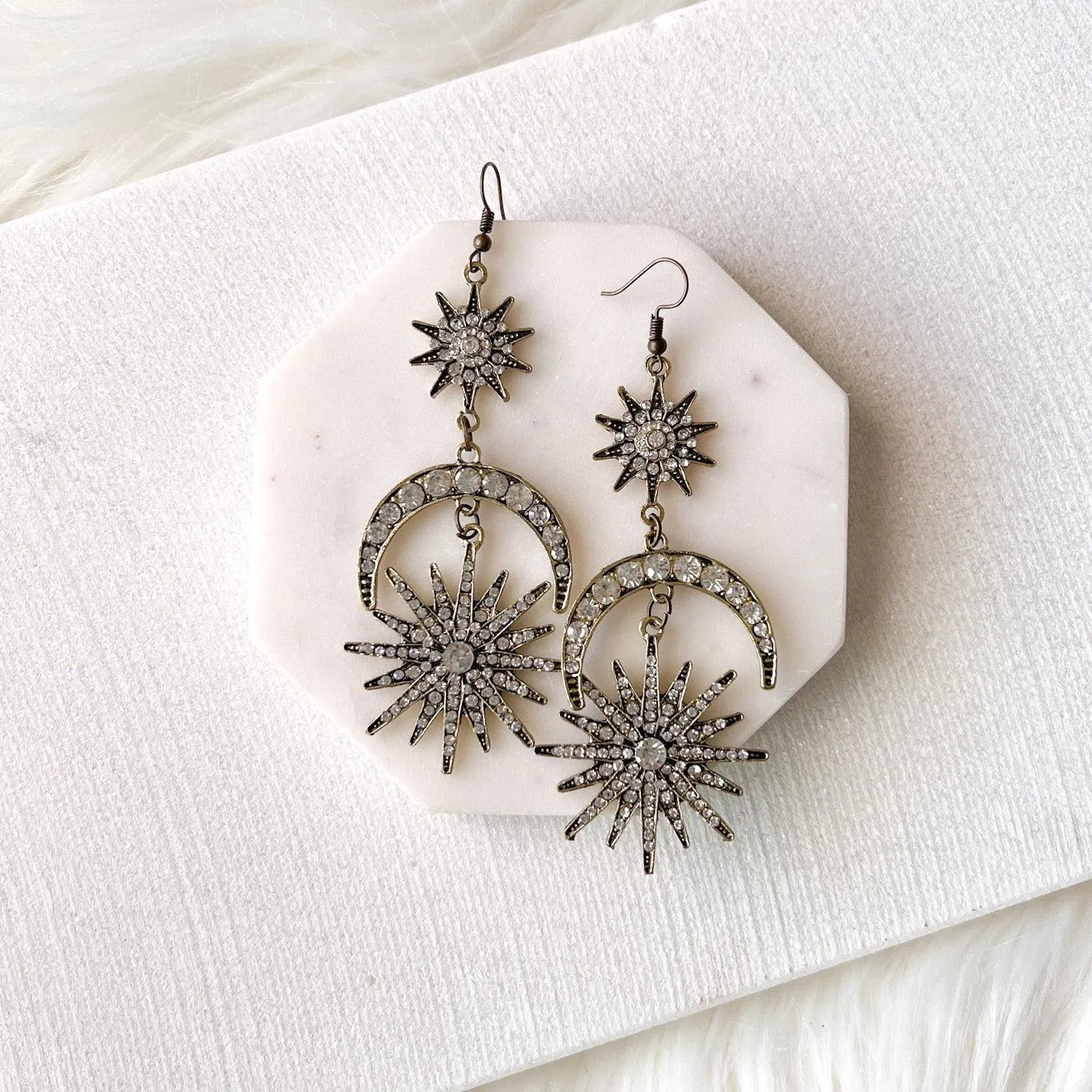 Sun, Star & Moon Earrings