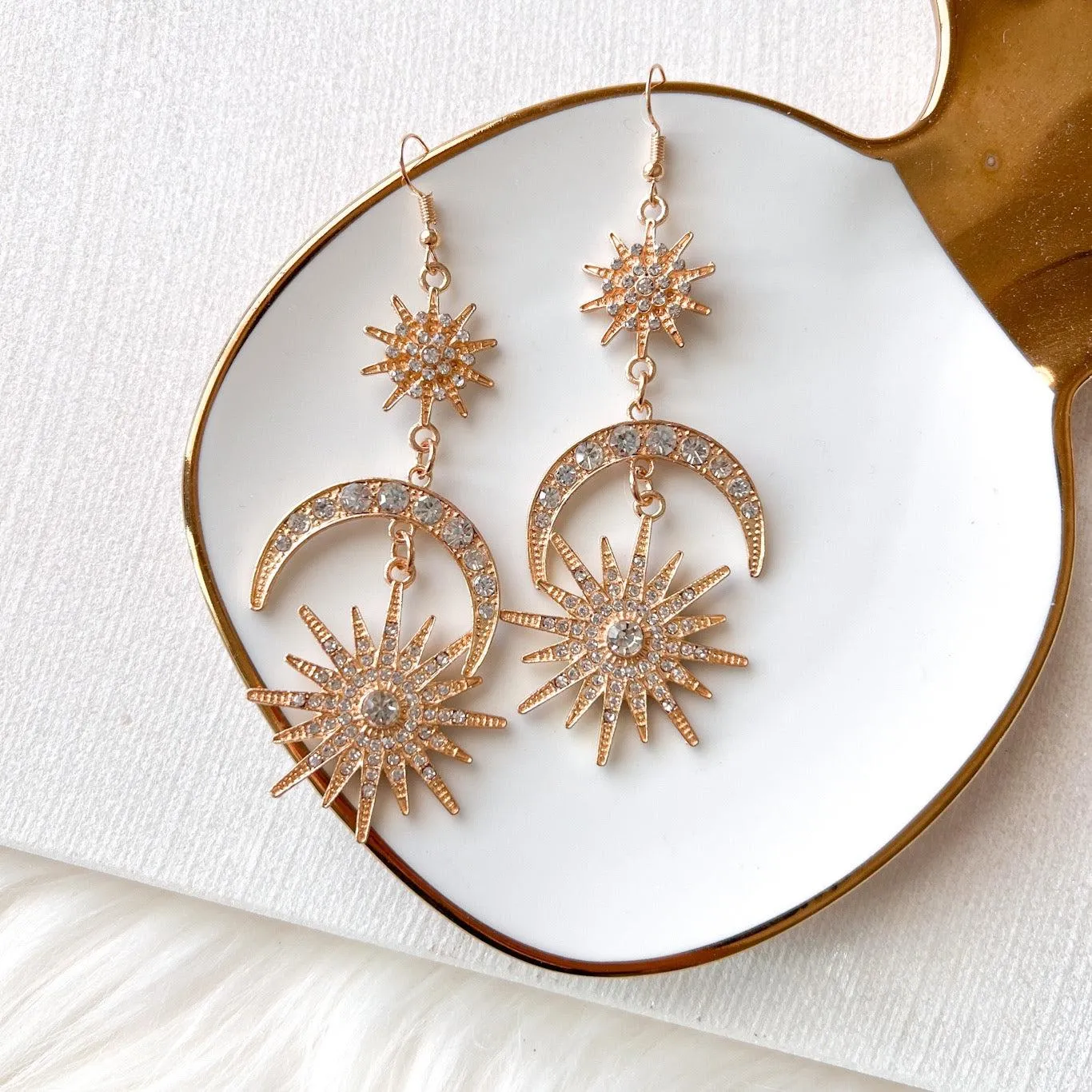 Sun, Star & Moon Earrings