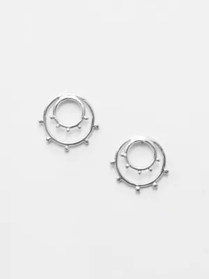 Sunburst Studs - Silver