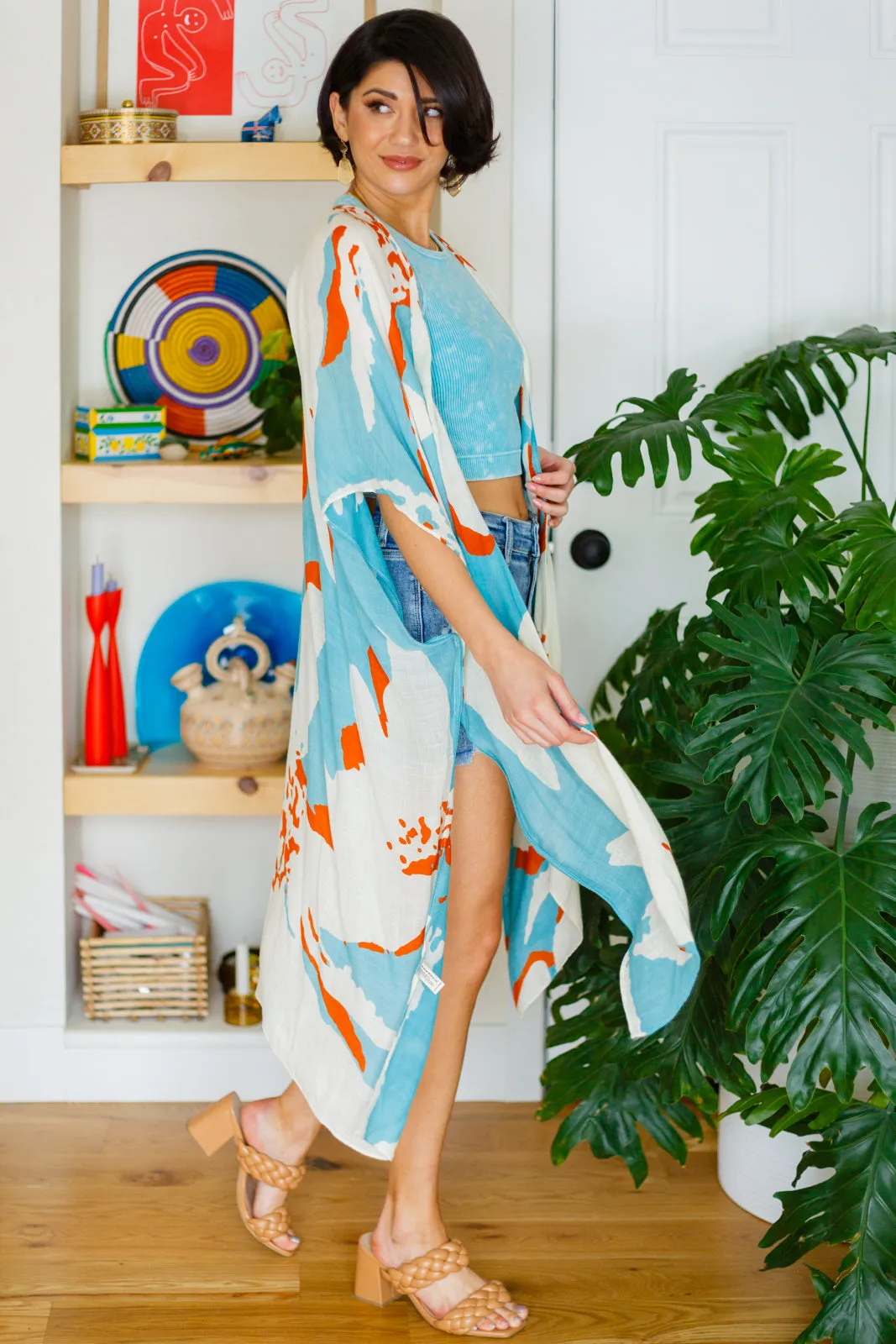 The Casablanca Sweeping Floral Kimono