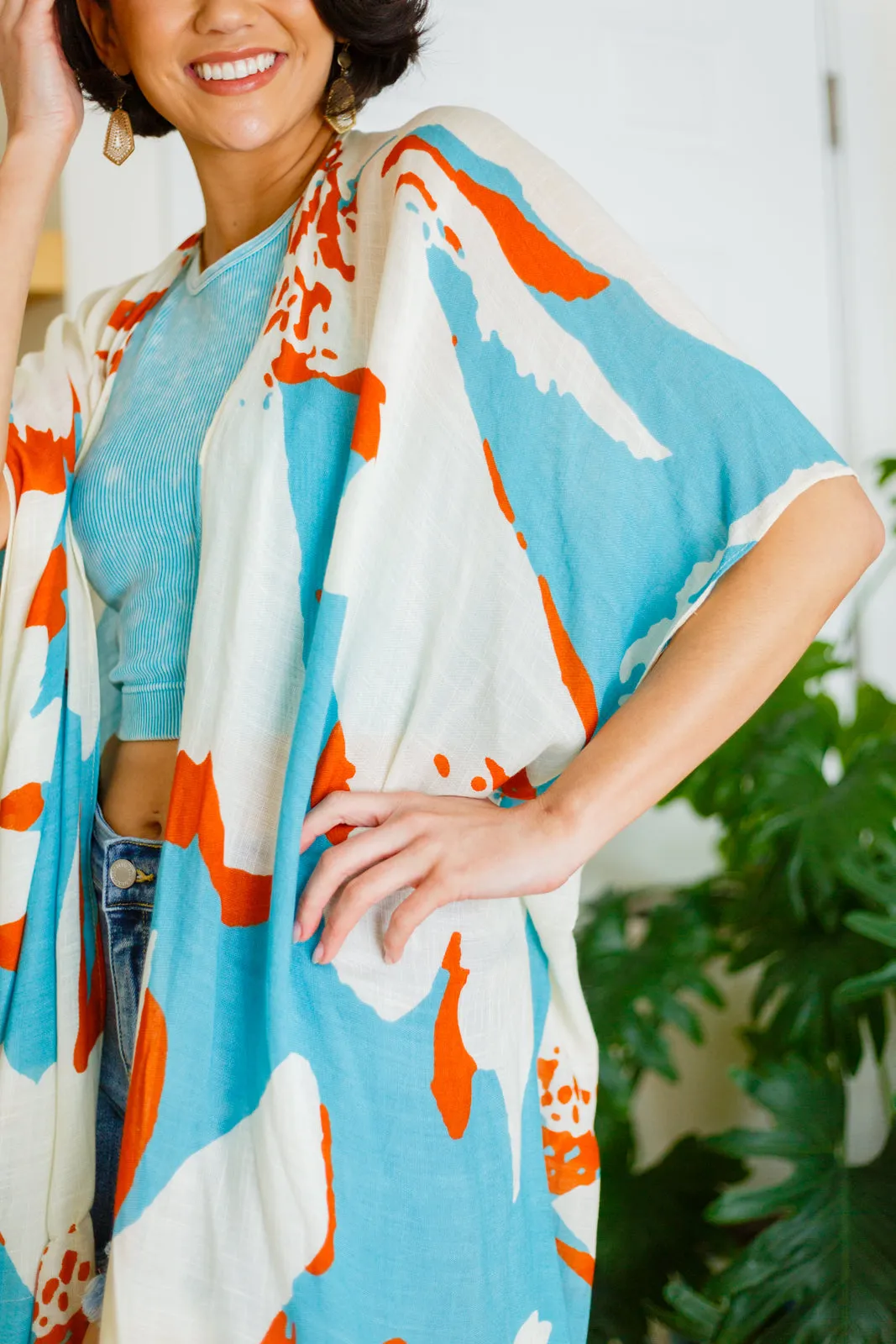 The Casablanca Sweeping Floral Kimono