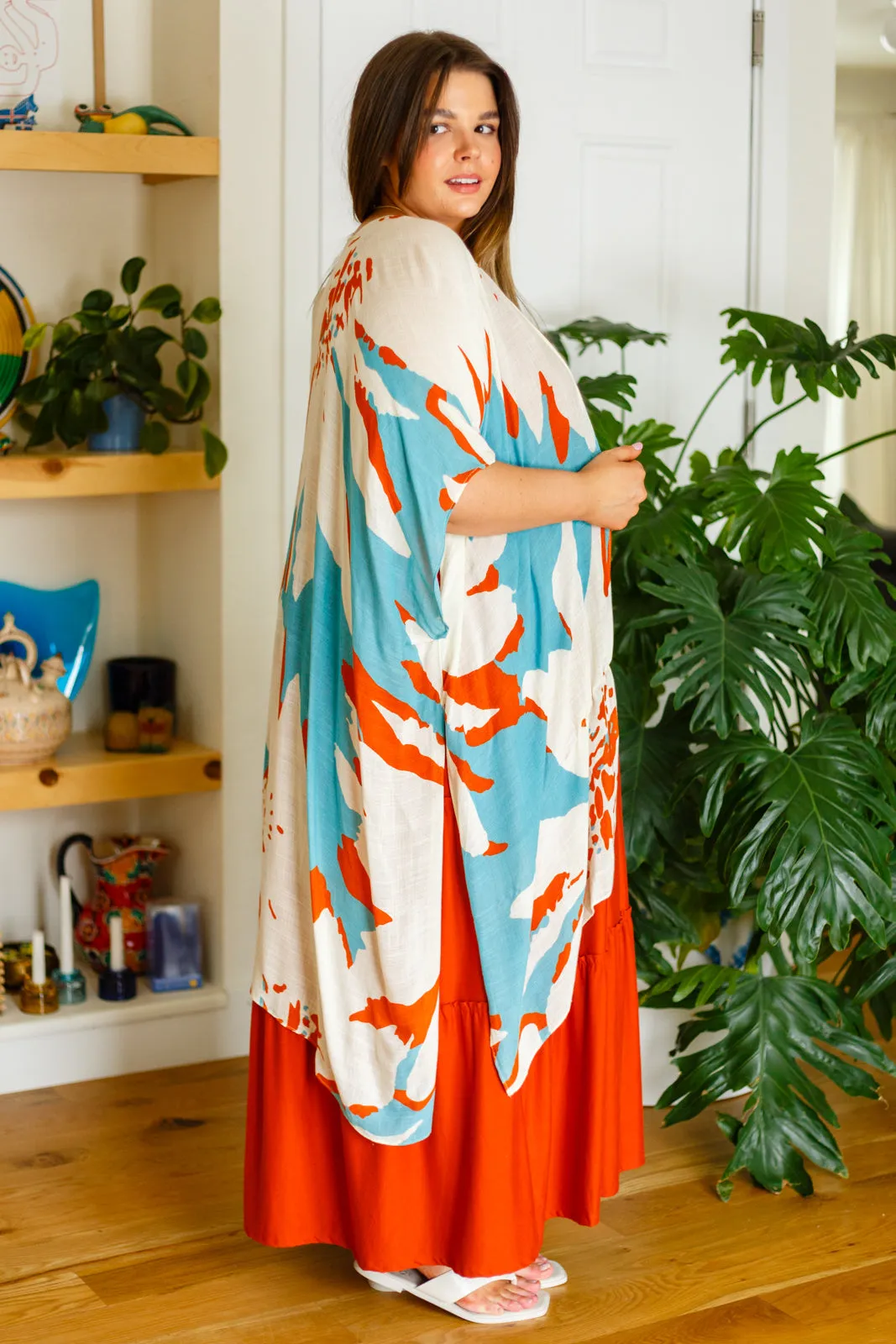 The Casablanca Sweeping Floral Kimono