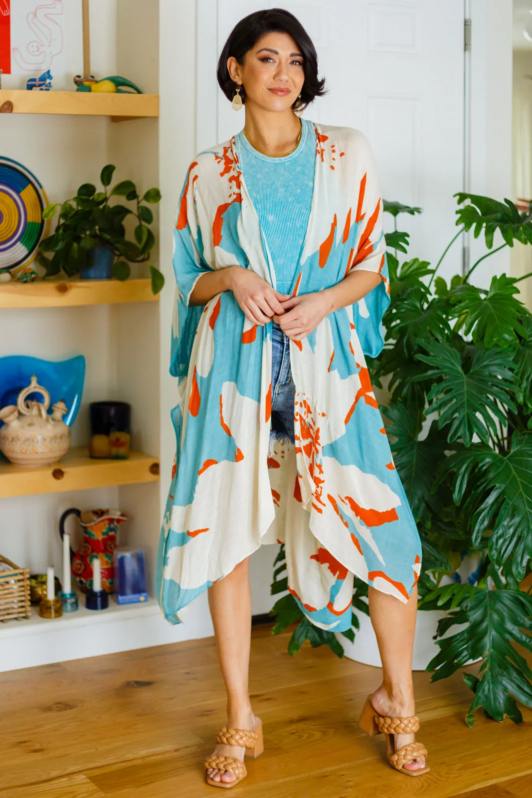 The Casablanca Sweeping Floral Kimono