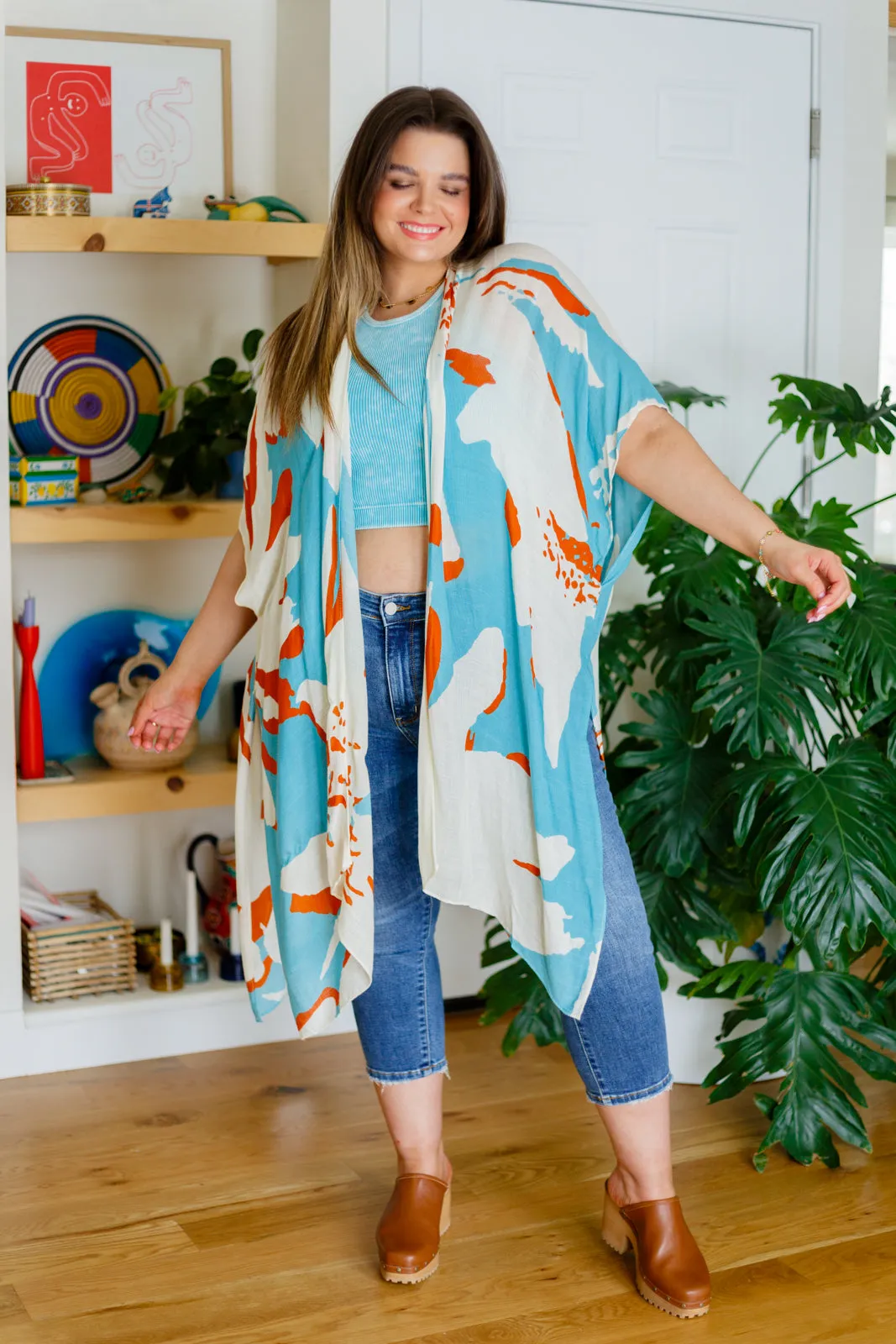 The Casablanca Sweeping Floral Kimono