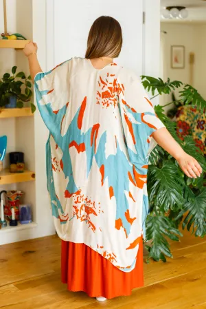 The Casablanca Sweeping Floral Kimono