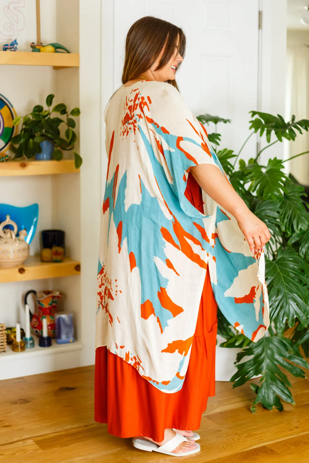 The Casablanca Sweeping Floral Kimono